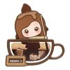 Aimant de réfrigérateur Pop Bean Coffee Factory « Chaka Double-shot Espresso »