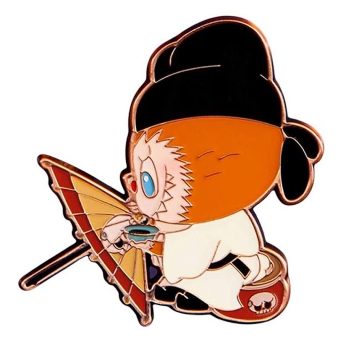 Badge Labubu « Amusons-nous ensemble » « Dessin de couverture de parapluie »