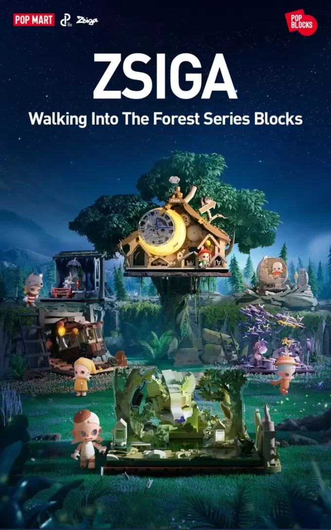 Blocs de la série Zsiga Walking In The Forest