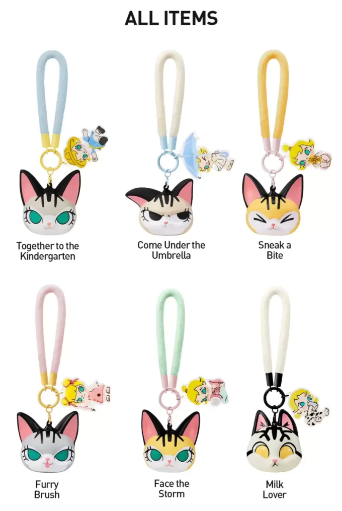 Boîte aveugle avec pendentif à pincer, série Baby Molly et Baby Tabby Boîte aveugle avec pendentif à pincer, série Baby Molly et Baby Tabby