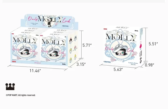 Boîte aveugle avec pendentif porte-cartes de la série Daily Look de MOLLY Boîte aveugle avec pendentif porte-cartes de la série Daily Look de MOLLY