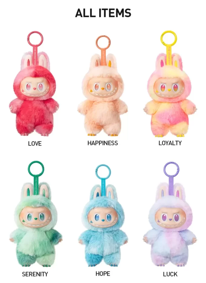 Boîte aveugle de pendentif en peluche en vinyle de la série Big Into Energy des MONSTRES Boîte aveugle de pendentif en peluche en vinyle de la série Big Into Energy des MONSTRES