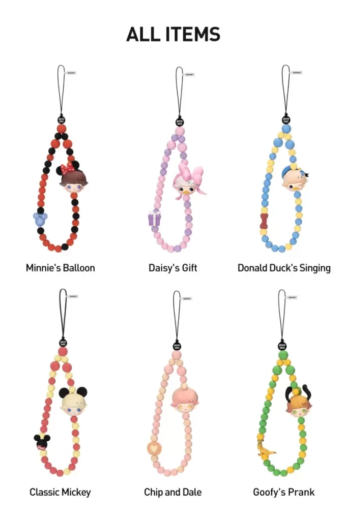Boîte mystère de cordons pour téléphone portable de la série DIMOO WORLD × DISNEY Boîte mystère de cordons pour téléphone portable de la série DIMOO WORLD × DISNEY