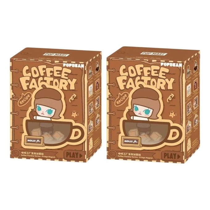 Boîte scellée avec aimant pour réfrigérateur Pop Bean Coffee Factory (2 boîtes aveugles)