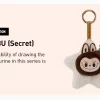 Boîte surprise avec pendentif en peluche scintillante de la série classique THE MONSTERS