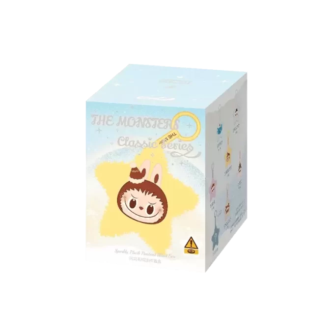 Boîte surprise avec pendentif en peluche scintillante de la série classique THE MONSTERS