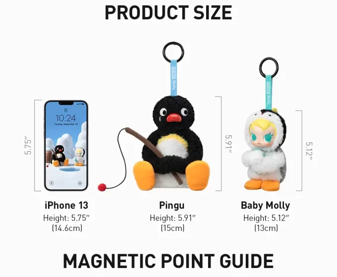 Boîte surprise en peluche vinyle Baby Molly × Pingu Happy Fishing Series Boîte surprise en peluche vinyle Baby Molly × Pingu Happy Fishing Series