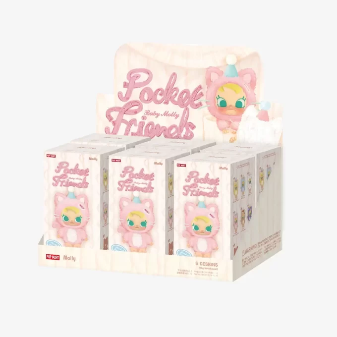 Boîte surprise en peluche vinyle Baby Molly Pocket Friends Series