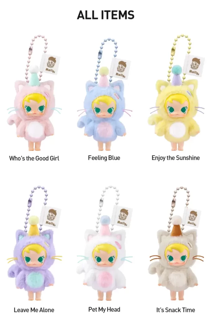 Boîte surprise en peluche vinyle Baby Molly Pocket Friends Series