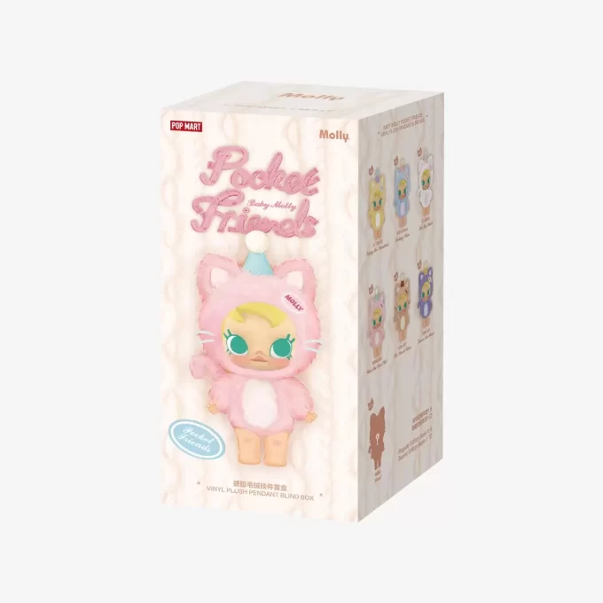 Boîte surprise en peluche vinyle Baby Molly Pocket Friends Series