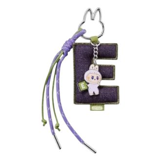 Broche Labubu pour pendentif lettre d&rsquo;amour « E »