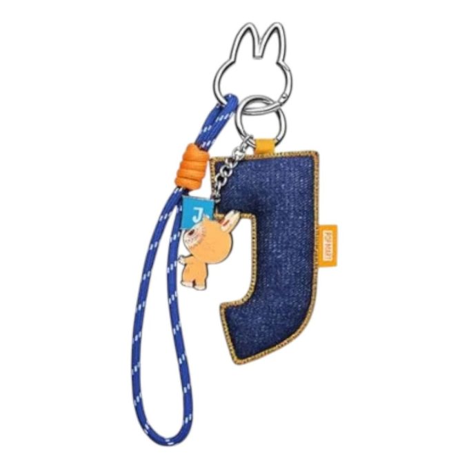Broche Labubu pour pendentif lettre d&rsquo;amour « J »