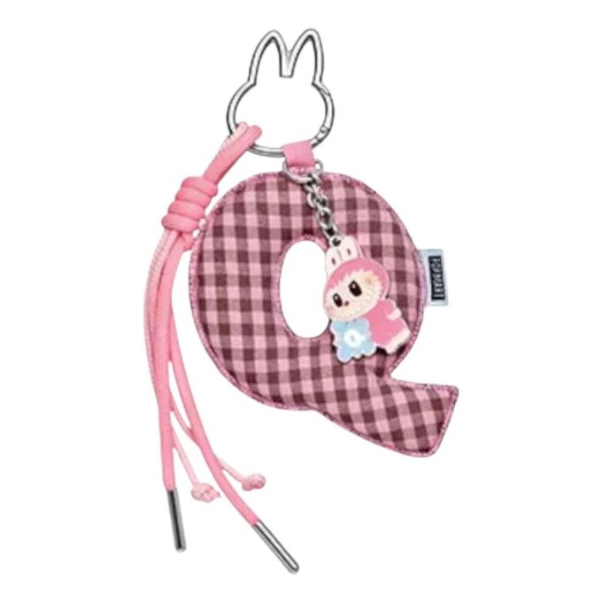 Broche Labubu pour pendentif lettre d&rsquo;amour « Q »