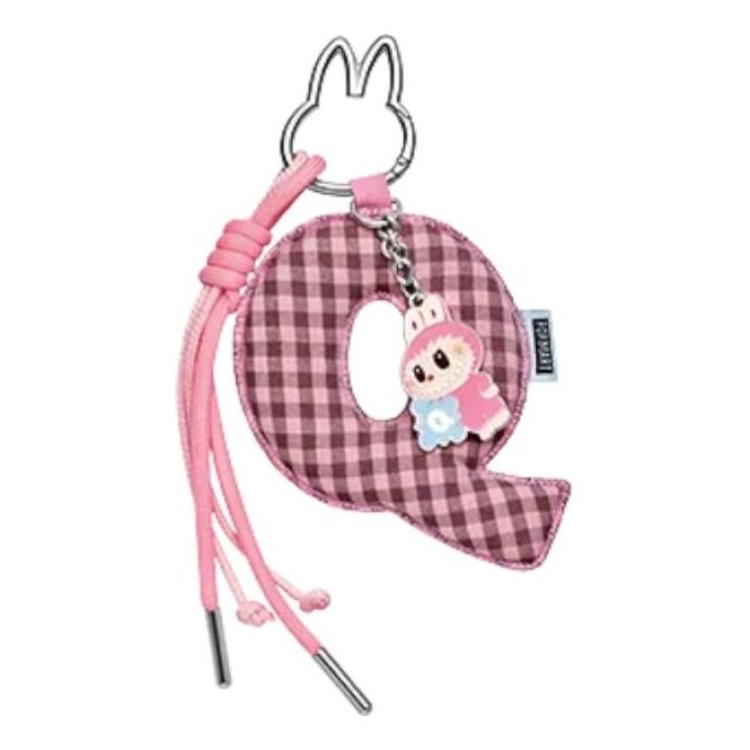 Broche Labubu pour pendentif lettre d&rsquo;amour « Q »