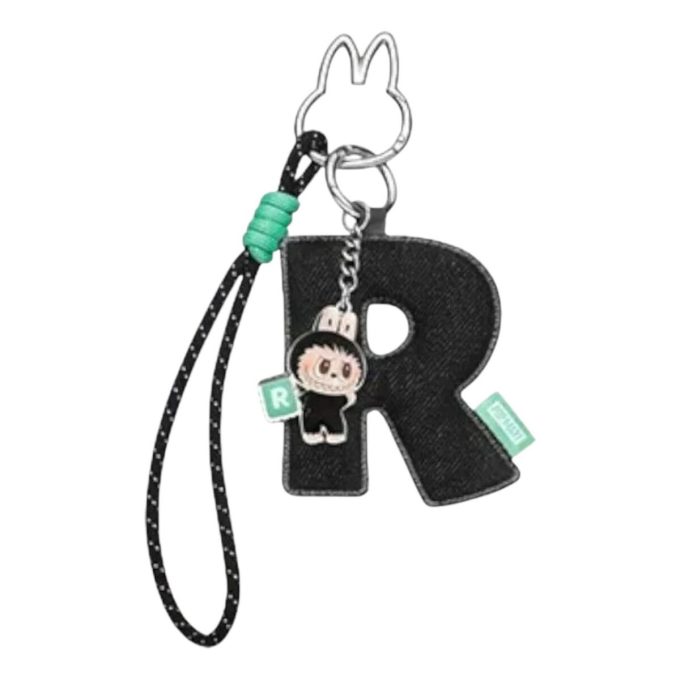 Broche Labubu pour pendentif lettre d&rsquo;amour « R »