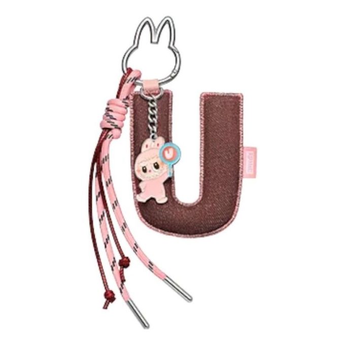 Broche Labubu pour pendentif lettre d&rsquo;amour « U »