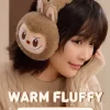 Cache-oreilles en peluche LABUBU, série de vacances chaudes et moelleuses