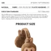 Cache-oreilles en peluche LABUBU, série de vacances chaudes et moelleuses