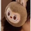 Cache-oreilles en peluche LABUBU, série de vacances chaudes et moelleuses