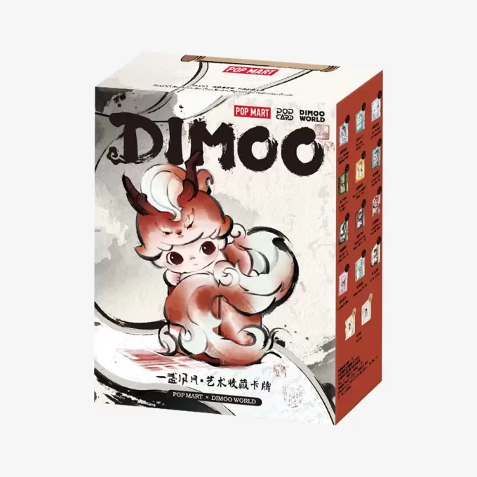 Cartes de collection artistiques de figurines de la série DIMOO Stories In The Cup
