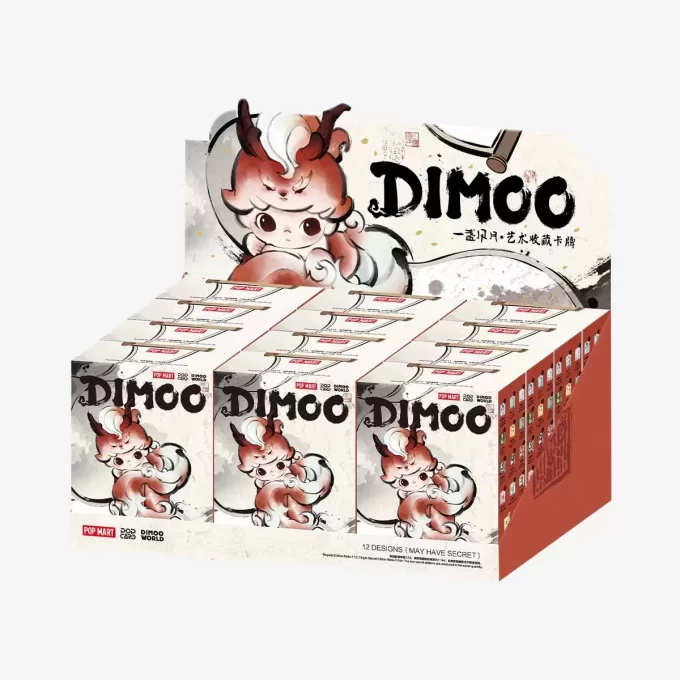 Cartes de collection artistiques de figurines de la série DIMOO Stories In The Cup