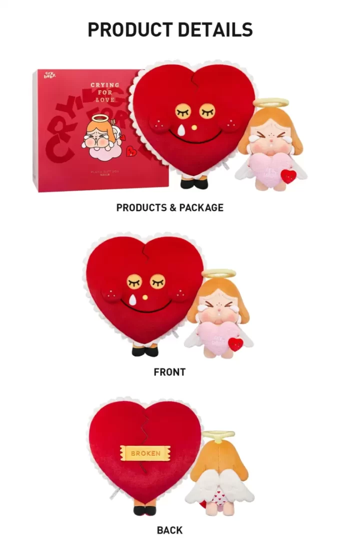 Coffret cadeau peluche CRYBABY Série Crying For Love Coffret cadeau peluche CRYBABY Série Crying For Love