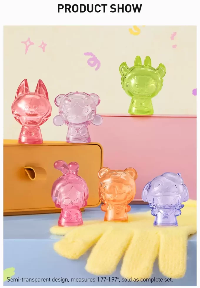 Coffret de marionnettes à main en pyjama POP BEAN