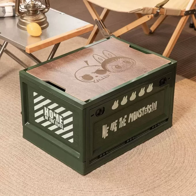 Coffret de rangement de la série THE MONSTERS La Maison des Elfes (blanc, vert et bleu)