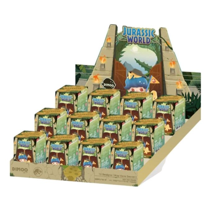 Coffret scellé de figurines Jurassic World de Dimoo (12 boîtes aveugles)