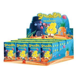 Coffret scellé Pop Mart x Bob l&rsquo;éponge les monstres Labubu (12 boîtes aveugles)