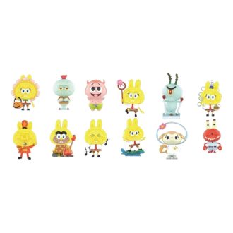 Pop Mart x Bob l&rsquo;éponge Les Monstres Labubu Coffret scellé (1 boîte aveugle)