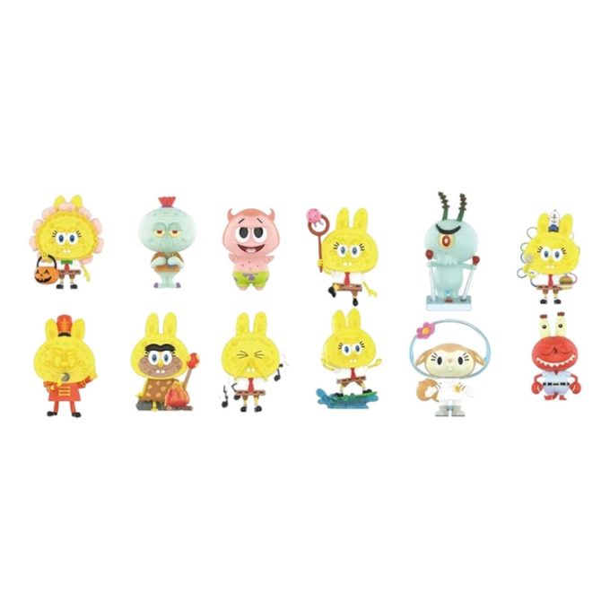Pop Mart x Bob l&rsquo;éponge Les Monstres Labubu Coffret scellé (1 boîte aveugle)