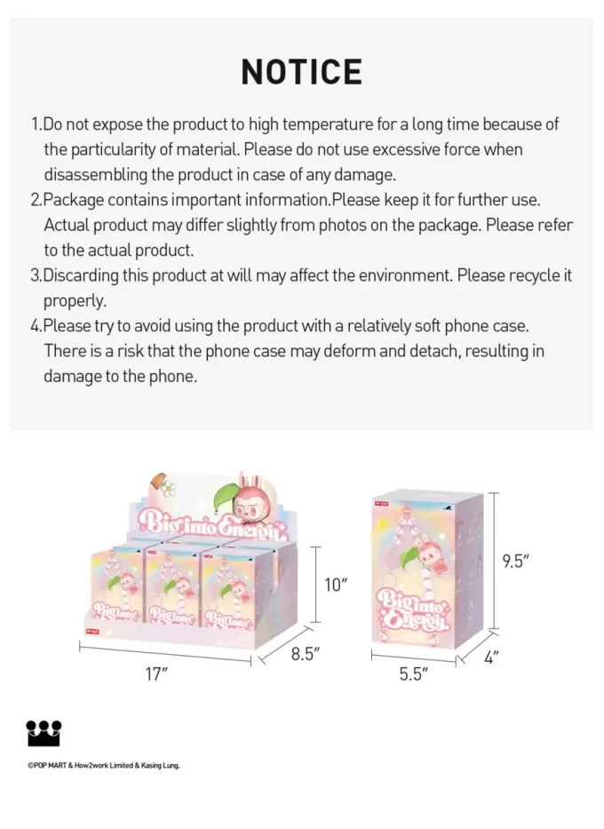 Coffret surprise pour téléphone portable THE MONSTERS Big Into Energy Series Coffret surprise pour téléphone portable THE MONSTERS Big Into Energy Series
