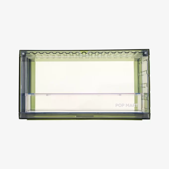 Conteneur d&rsquo;affichage assemblé POP MART (vert transparent)