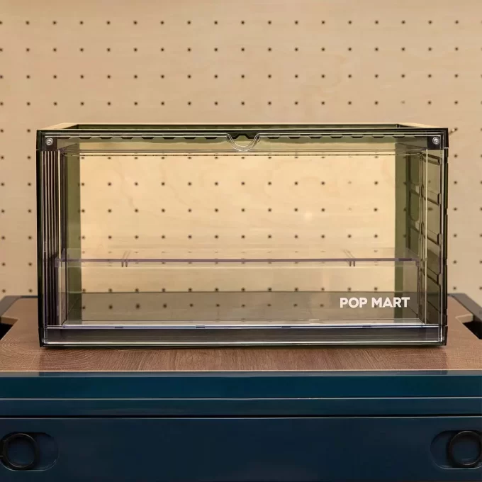 Conteneur d&rsquo;affichage assemblé POP MART (vert transparent)