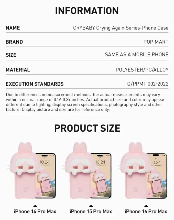 Coque de téléphone CRYBABY Crying Again Series