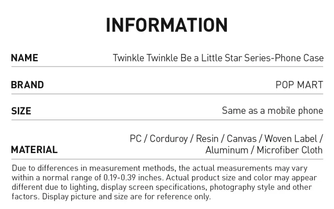 Coque de téléphone Twinkle Twinkle Be A Little Star Series