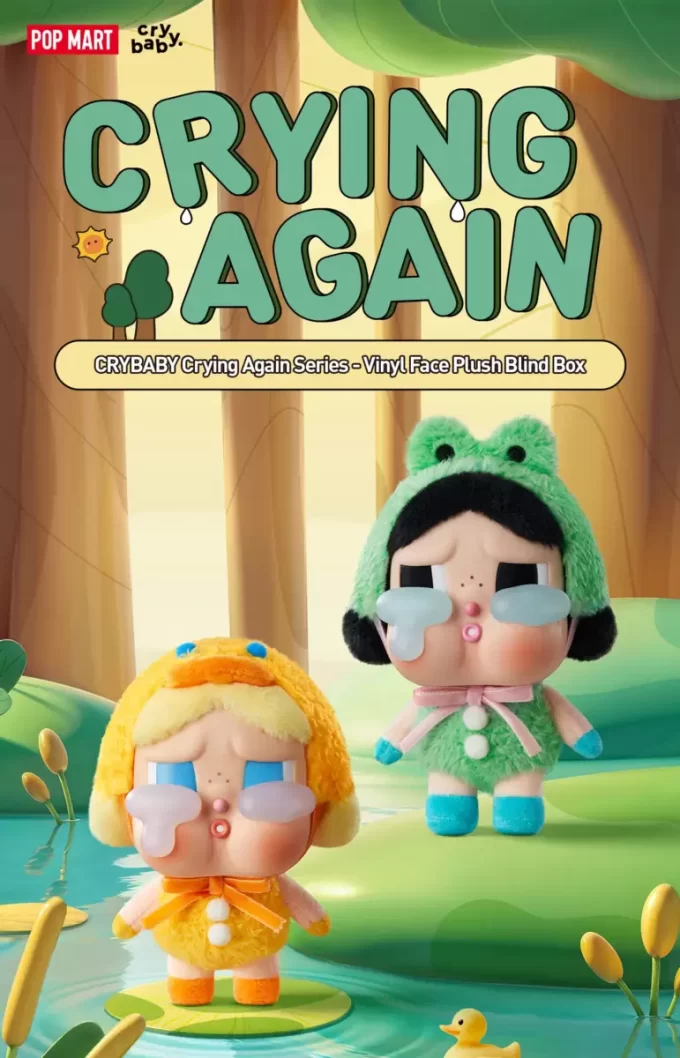 CRYBABY Série Crying Again – Peluche en vinyle avec visage en boîte aveugle CRYBABY Série Crying Again – Peluche en vinyle avec visage en boîte aveugle