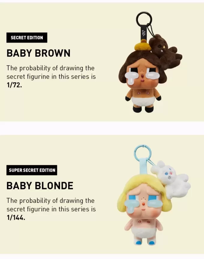 CRYBABY Série Crying Again – Peluche en vinyle avec visage en boîte aveugle CRYBABY Série Crying Again – Peluche en vinyle avec visage en boîte aveugle