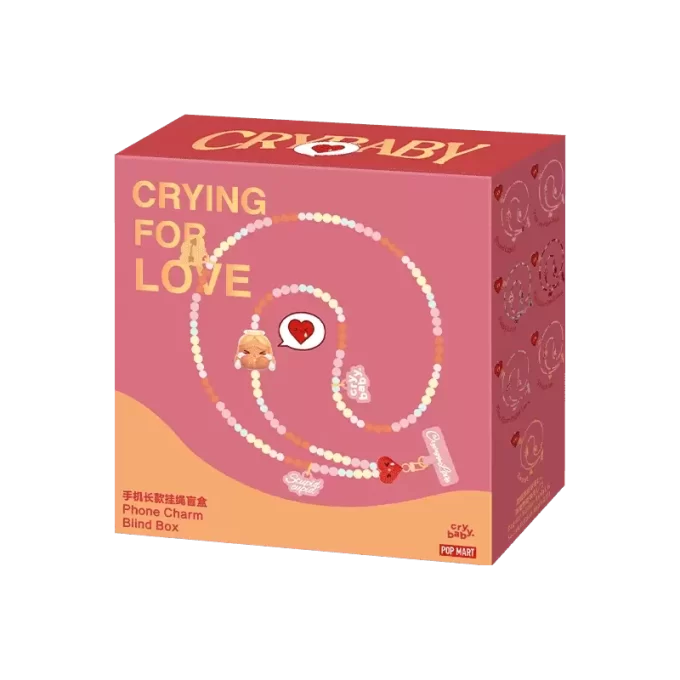 CRYBABY Série Crying For Love – Boîte mystère de breloques pour téléphone CRYBABY Série Crying For Love – Boîte mystère de breloques pour téléphone