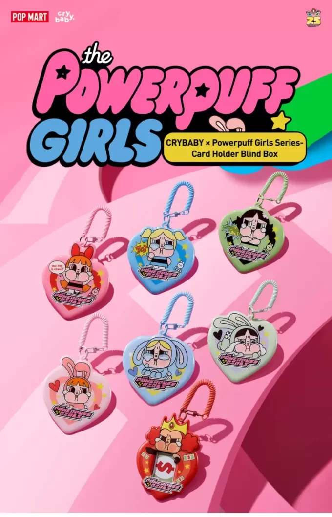 CRYBABY× Série Powerpuff Girls – Boîte mystère de porte-cartes