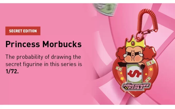 CRYBABY× Série Powerpuff Girls – Boîte mystère de porte-cartes