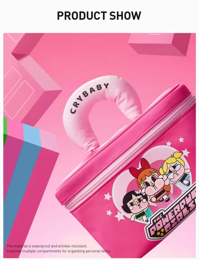 CRYBABY × Série Powerpuff Girls – Trousse de maquillage