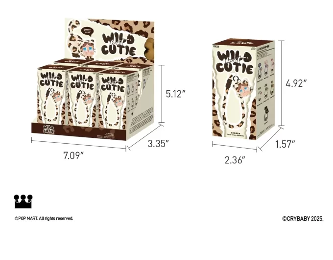 CRYBABY Wild But Cutie Series – Boîte mystère de breloques pour téléphone CRYBABY Wild But Cutie Series – Boîte mystère de breloques pour téléphone