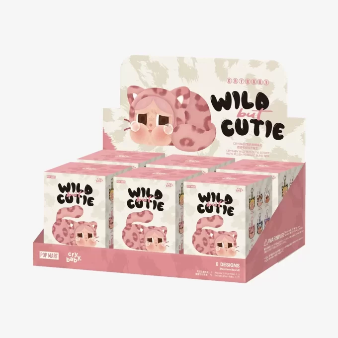 CRYBABY Wild But Cutie Series – Boîte surprise avec pendentif en peluche en vinyle CRYBABY Wild But Cutie Series – Boîte surprise avec pendentif en peluche en vinyle