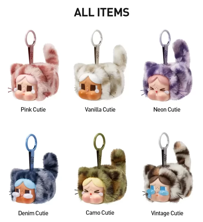 CRYBABY Wild But Cutie Series – Boîte surprise avec pendentif en peluche en vinyle CRYBABY Wild But Cutie Series – Boîte surprise avec pendentif en peluche en vinyle