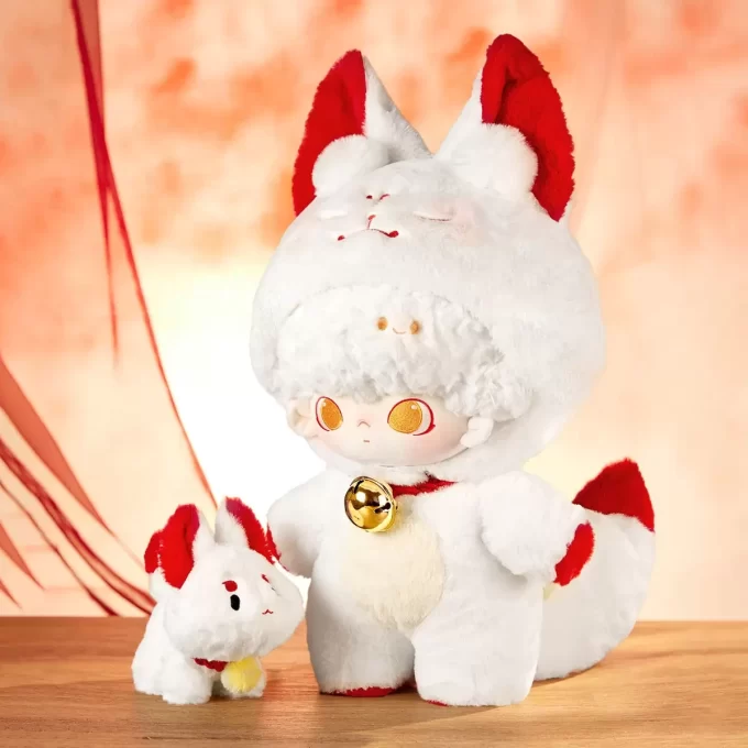 DIMOO : Série « No One’s Gonna Sleep Tonight » – Poupée en coton de 40 cm (Fox Spirit)