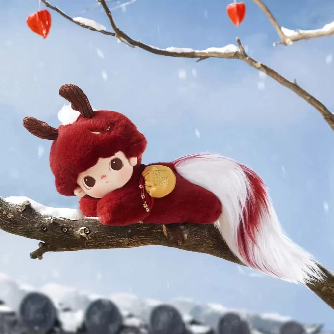 DIMOO Stories In The Cup Series – Poupée en coton animal de bon augure