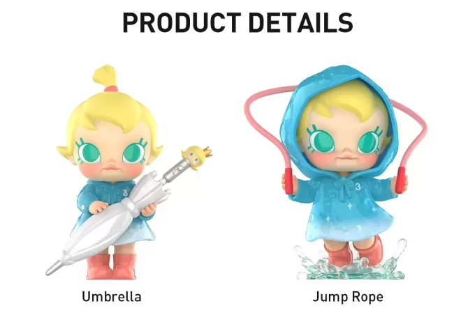 Figurine amusante Baby Molly sous la pluie