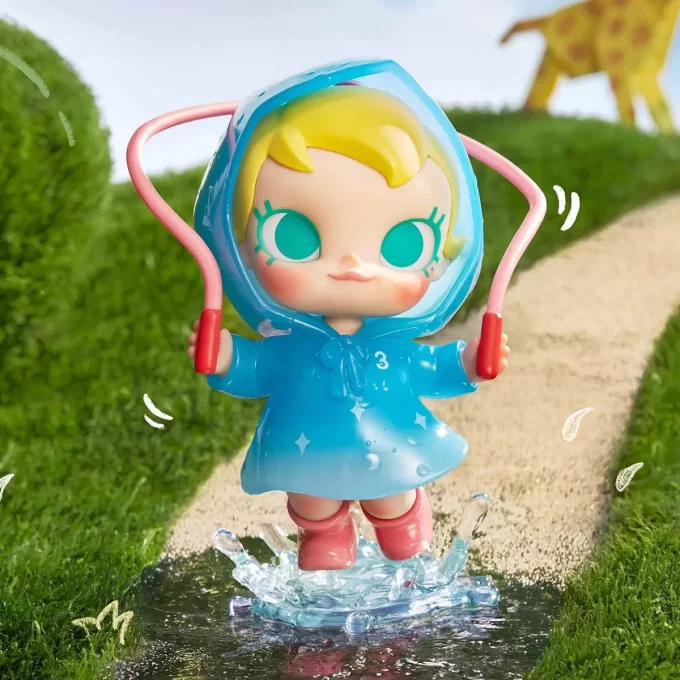 Figurine amusante Baby Molly sous la pluie